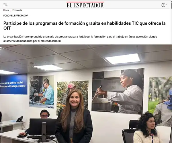 Participe de los programas de formación grauita en habilidades TIC que ofrece la OIT
