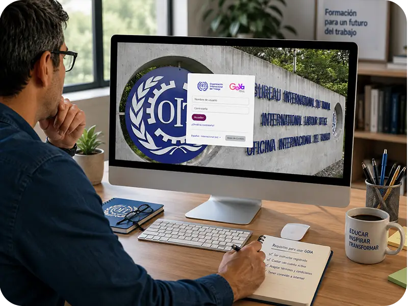 requisitos para usar GOIA como instructor registro portal