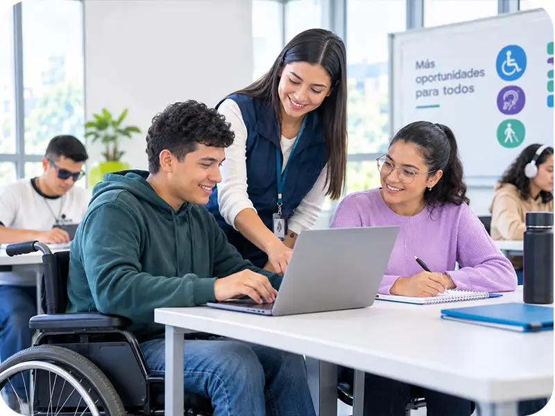 formación laboral para personas con discapacidad en Colombia