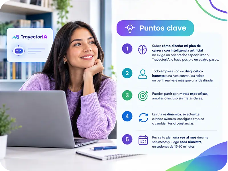 ómo diseñar mi plan de carrera con inteligencia artificial usando TrayectorIA